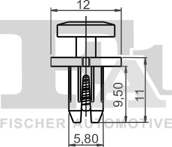 FA1 11-30002.10 - Kopča, ukrasna / zaštitna lajsna www.parts5.com