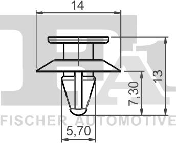 FA1 13-40007.5 - Clip, trim / protective strip www.parts5.com