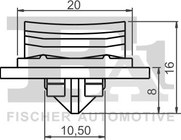 FA1 13-40017.10 - Retaining Clip, windows www.parts5.com