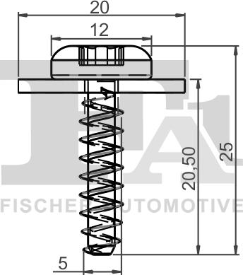 FA1 13-70003.5 - Clip, trim / protective strip www.parts5.com