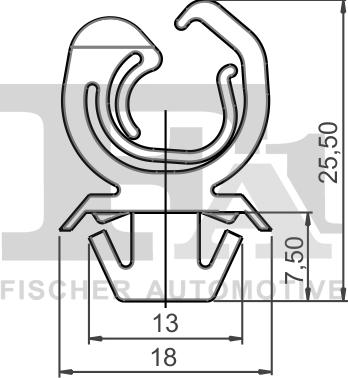 FA1 12-40031.5 - Clip, trim / protective strip www.parts5.com