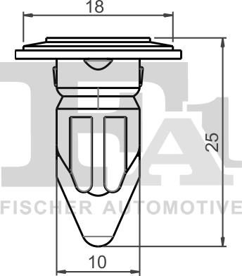 FA1 12-60004.5 - Clip, trim / protective strip www.parts5.com