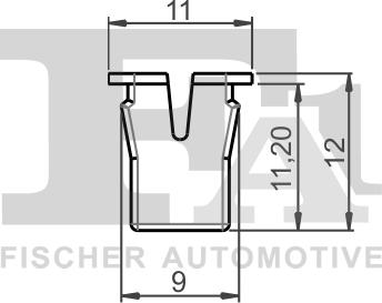 FA1 12-60001.10 - Clip, trim / protective strip www.parts5.com