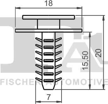 FA1 33-40009.5 - Clip, trim / protective strip www.parts5.com