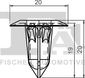 FA1 33-60013.5 - Clip, trim / protective strip www.parts5.com