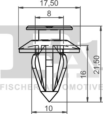 FA1 21-40013.25 - Clip, trim / protective strip www.parts5.com