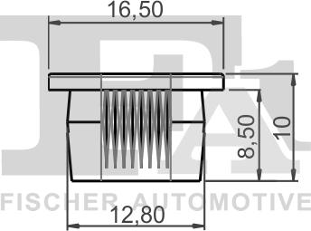 FA1 21-60006.10 - Klips, süs / koruma çitası www.parts5.com