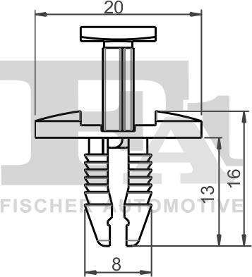 FA1 21-20009.10 - Clip, listwa ochronna www.parts5.com