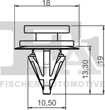 FA1 22-40008.5 - Kopča, ukrasna / zaštitna lajsna www.parts5.com