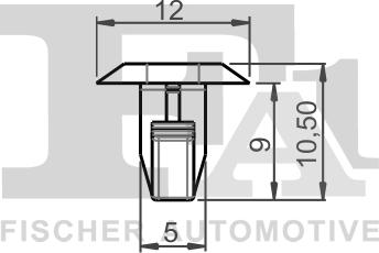 FA1 22-40032.5 - Κλιπ, διακοσμητική / προστατευτική λωρίδα www.parts5.com