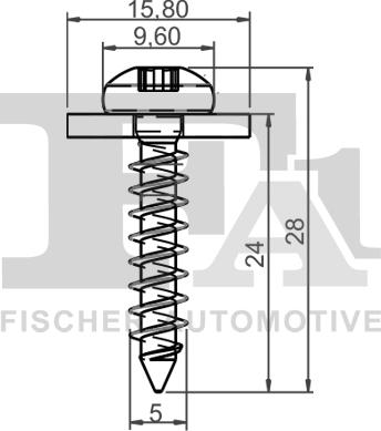 FA1 22-70001.5 - Klip, ozdobná / ochranná lišta www.parts5.com