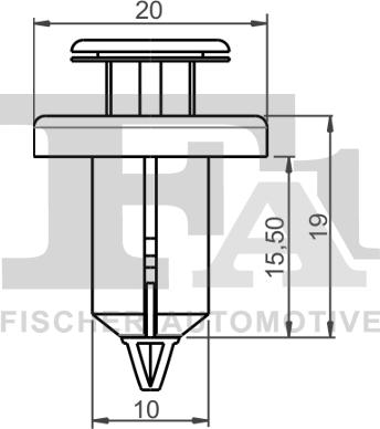 FA1 79-20003.25 - Clip, trim / protective strip www.parts5.com