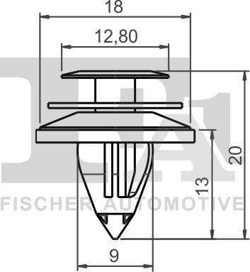 FA1 75-40005.25 - Clip, trim / protective strip parts5.com