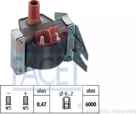 FACET 9.6072 - Ignition Coil www.parts5.com