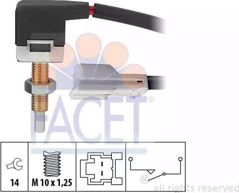 FACET 71174 - Switch, clutch control (engine timing) www.parts5.com