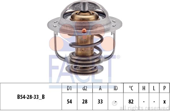 FACET 7.8462S - Thermostat, coolant parts5.com