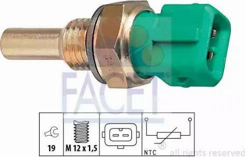 FACET 7.3244 - Sensor, Kühlmitteltemperatur www.parts5.com