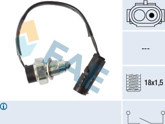 FAE 40915 - Interruptor, piloto de marcha atrás www.parts5.com