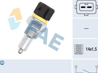 FAE 40570 - Interruptor, piloto de marcha atrás www.parts5.com