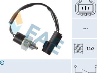 FAE 40898 - Interruptor, piloto de marcha atrás www.parts5.com