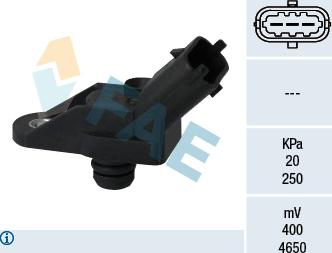 FAE 15057 - Czujnik, ciśnienie w kolektorze dolotowym www.parts5.com