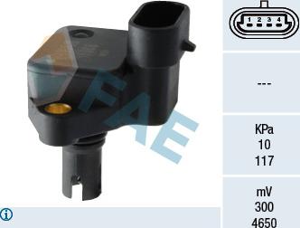 FAE 15066 - Sensor, presión colector de admisión www.parts5.com