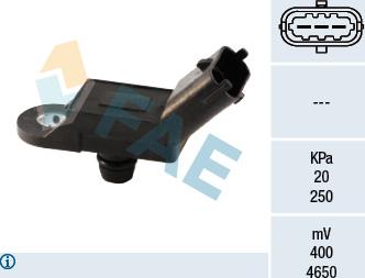 FAE 15019 - Sensor, intake manifold pressure www.parts5.com