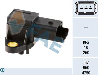 FAE 15017 - Sensor, intake manifold pressure parts5.com