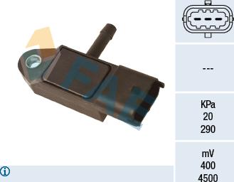 FAE 15184 - Sensor, intake manifold pressure www.parts5.com