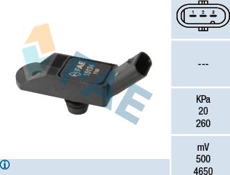 FAE 15134 - Sensor, intake manifold pressure www.parts5.com