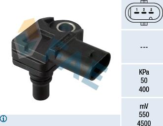 FAE 15136 - Sensor, intake manifold pressure www.parts5.com