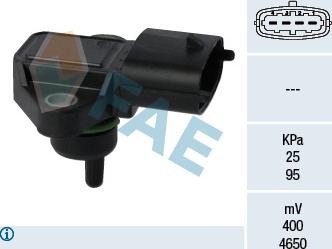 FAE 15126 - Sensor, presión colector de admisión www.parts5.com