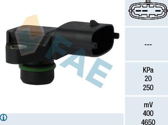 FAE 15123 - Sensor, intake manifold pressure www.parts5.com