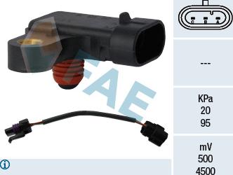 FAE 15122 - Sensor, intake manifold pressure www.parts5.com