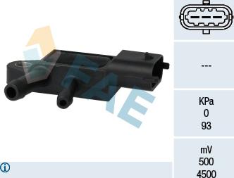 FAE 16106 - Sensor, exhaust pressure www.parts5.com