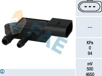 FAE 16103 - Senzor, tlak ispušnih plinova www.parts5.com