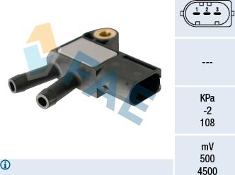 FAE 16116 - Senzor, tlak ispušnih plinova www.parts5.com