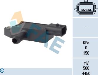 FAE 16113 - Senzor, tlak ispušnih plinova www.parts5.com