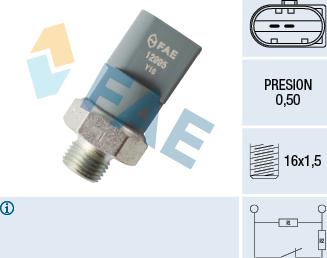 FAE 12995 - Sensor, presión de aceite www.parts5.com