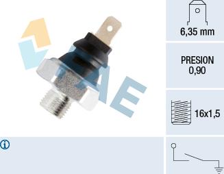 FAE 12935 - Sender Unit, oil pressure www.parts5.com