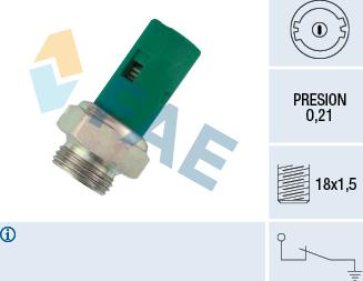 FAE 12490 - Érzékelő, olajnyomás www.parts5.com