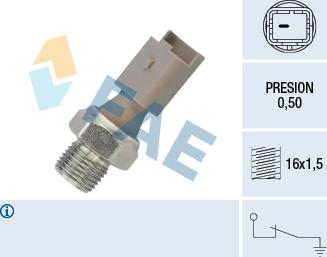 FAE 12640 - Sender Unit, oil pressure www.parts5.com