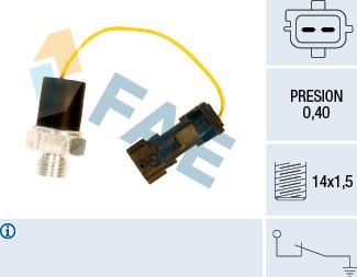 FAE 12650 - Sensor, presión de aceite www.parts5.com