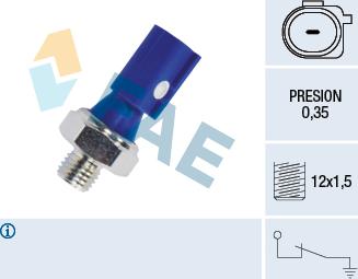 FAE 12841 - Sensor, Öldruck www.parts5.com