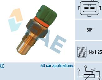 FAE 34400 - Sensor, coolant temperature www.parts5.com