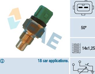 FAE 34430 - Érzékelő, hűtőfolyadék-hőmérséklet www.parts5.com