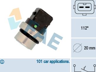 FAE 35640 - Sensor, coolant temperature parts5.com