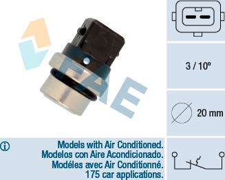 FAE 35650 - Senzor, temperatura hladilnega sredstva www.parts5.com