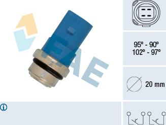 FAE 38391 - Temperaturno stikalo, ventilator hladilnika www.parts5.com