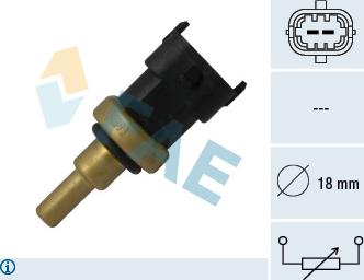 FAE 33495 - Sensor, temperatura del refrigerante www.parts5.com